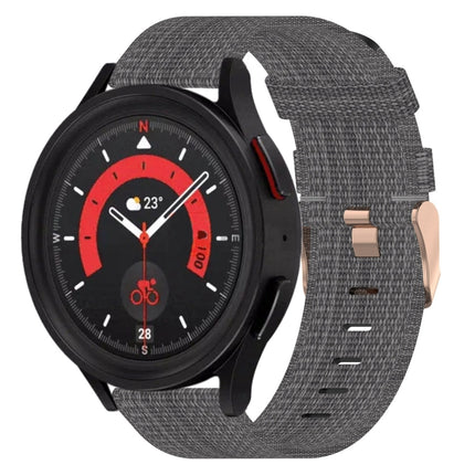 20mm Nylon Woven Watch Band, For Samsung Galaxy Watch5 40mm, For Samsung Galaxy Watch5 44mm, For Samsung Galaxy Watch5 Pro 45mm, For Samsung Galaxy Watch4 40mm, For Samsung Galaxy Watch4 44mm, For Samsung Galaxy Watch4 Classic 46mm - DealBuddy