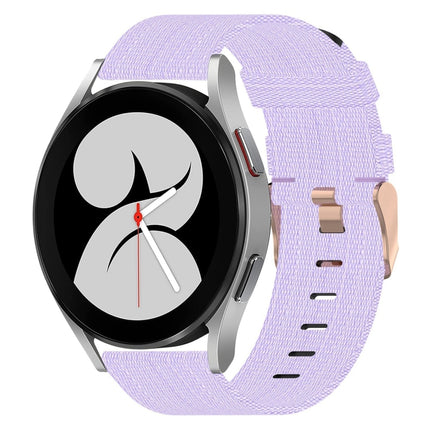 20mm Nylon Woven Watch Band, For Samsung Galaxy Watch5 40mm, For Samsung Galaxy Watch5 44mm, For Samsung Galaxy Watch5 Pro 45mm, For Samsung Galaxy Watch4 40mm, For Samsung Galaxy Watch4 44mm, For Samsung Galaxy Watch4 Classic 46mm - DealBuddy