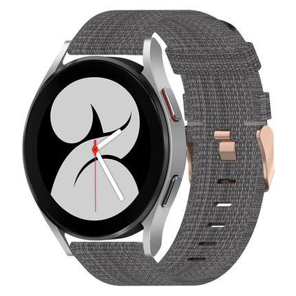 20mm Nylon Woven Watch Band, For Samsung Galaxy Watch5 40mm, For Samsung Galaxy Watch5 44mm, For Samsung Galaxy Watch5 Pro 45mm, For Samsung Galaxy Watch4 40mm, For Samsung Galaxy Watch4 44mm, For Samsung Galaxy Watch4 Classic 46mm - DealBuddy