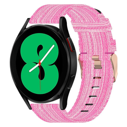 20mm Nylon Woven Watch Band, For Samsung Galaxy Watch5 40mm, For Samsung Galaxy Watch5 44mm, For Samsung Galaxy Watch5 Pro 45mm, For Samsung Galaxy Watch4 40mm, For Samsung Galaxy Watch4 44mm, For Samsung Galaxy Watch4 Classic 46mm - DealBuddy