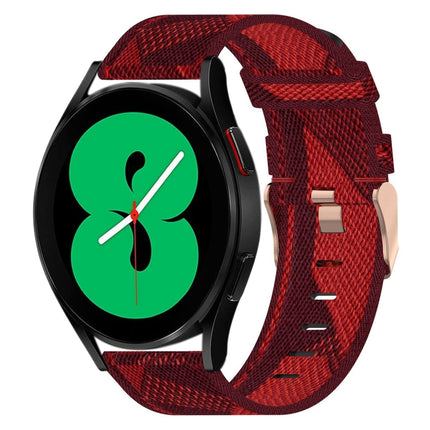 20mm Nylon Woven Watch Band, For Samsung Galaxy Watch5 40mm, For Samsung Galaxy Watch5 44mm, For Samsung Galaxy Watch5 Pro 45mm, For Samsung Galaxy Watch4 40mm, For Samsung Galaxy Watch4 44mm, For Samsung Galaxy Watch4 Classic 46mm - DealBuddy