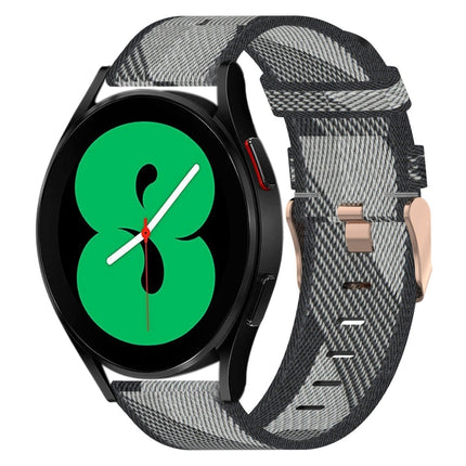 20mm Nylon Woven Watch Band, For Samsung Galaxy Watch5 40mm, For Samsung Galaxy Watch5 44mm, For Samsung Galaxy Watch5 Pro 45mm, For Samsung Galaxy Watch4 40mm, For Samsung Galaxy Watch4 44mm, For Samsung Galaxy Watch4 Classic 46mm - DealBuddy