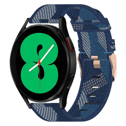20mm Nylon Woven Watch Band, For Samsung Galaxy Watch5 40mm, For Samsung Galaxy Watch5 44mm, For Samsung Galaxy Watch5 Pro 45mm, For Samsung Galaxy Watch4 40mm, For Samsung Galaxy Watch4 44mm, For Samsung Galaxy Watch4 Classic 46mm - DealBuddy