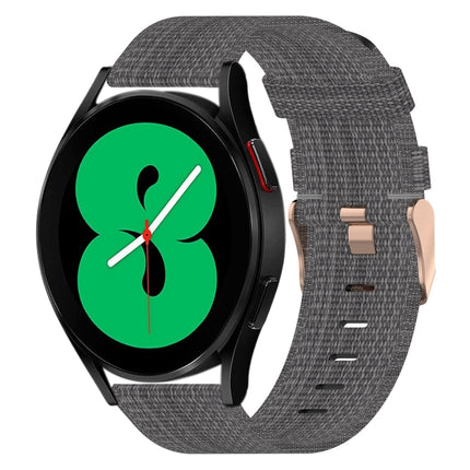 20mm Nylon Woven Watch Band, For Samsung Galaxy Watch5 40mm, For Samsung Galaxy Watch5 44mm, For Samsung Galaxy Watch5 Pro 45mm, For Samsung Galaxy Watch4 40mm, For Samsung Galaxy Watch4 44mm, For Samsung Galaxy Watch4 Classic 46mm - DealBuddy