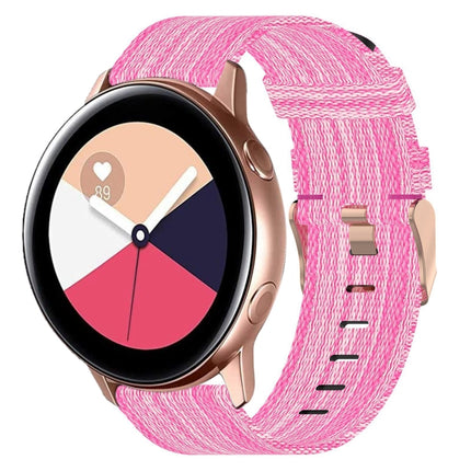 20mm Nylon Woven Watch Band, For Samsung Galaxy Watch4 Classic 42mm, For Samsung Galaxy Watch Active 2 - DealBuddy