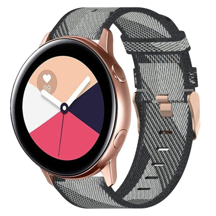 20mm Nylon Woven Watch Band, For Samsung Galaxy Watch4 Classic 42mm, For Samsung Galaxy Watch Active 2 - DealBuddy