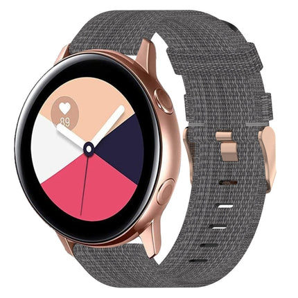 20mm Nylon Woven Watch Band, For Samsung Galaxy Watch4 Classic 42mm, For Samsung Galaxy Watch Active 2 - DealBuddy