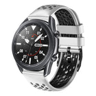 22mm Two-Color Breathable Silicone Watch Band