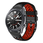 22mm Two-Color Breathable Silicone Watch Band, For Samsung Galaxy Watch3 45mm, For Samsung Galaxy Watch 46mm, For Samsung Gear S3 Classic, For Samsung Gear S3 Frontier - DealBuddy