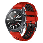 22mm Two-Color Breathable Silicone Watch Band, For Samsung Galaxy Watch3 45mm, For Samsung Galaxy Watch 46mm, For Samsung Gear S3 Classic, For Samsung Gear S3 Frontier - DealBuddy