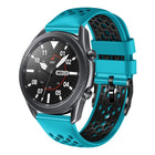 22mm Two-Color Breathable Silicone Watch Band, For Samsung Galaxy Watch3 45mm, For Samsung Galaxy Watch 46mm, For Samsung Gear S3 Classic, For Samsung Gear S3 Frontier - DealBuddy