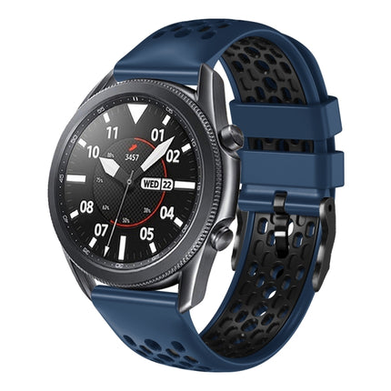 22mm Two-Color Breathable Silicone Watch Band, For Samsung Galaxy Watch3 45mm, For Samsung Galaxy Watch 46mm, For Samsung Gear S3 Classic, For Samsung Gear S3 Frontier - DealBuddy