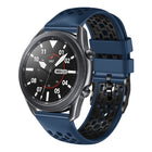 22mm Two-Color Breathable Silicone Watch Band, For Samsung Galaxy Watch3 45mm, For Samsung Galaxy Watch 46mm, For Samsung Gear S3 Classic, For Samsung Gear S3 Frontier - DealBuddy
