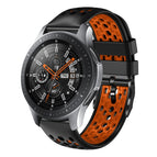For Samsung Galaxy Watch 46mm / Black+Orange