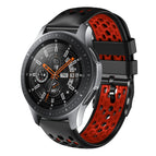 For Samsung Galaxy Watch 46mm / Black+Red