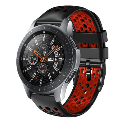 22mm Two-Color Breathable Silicone Watch Band, For Samsung Galaxy Watch3 45mm, For Samsung Galaxy Watch 46mm, For Samsung Gear S3 Classic, For Samsung Gear S3 Frontier - DealBuddy