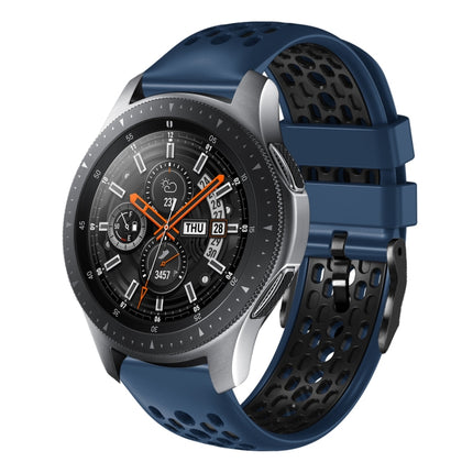 22mm Two-Color Breathable Silicone Watch Band, For Samsung Galaxy Watch3 45mm, For Samsung Galaxy Watch 46mm, For Samsung Gear S3 Classic, For Samsung Gear S3 Frontier - DealBuddy
