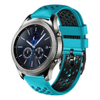 For Samsung Gear S3 Classic / Skyblue+Black