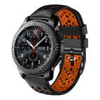 For Samsung Gear S3 Frontier / Black+Orange