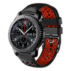 For Samsung Gear S3 Frontier / Black+Red