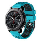 For Samsung Gear S3 Frontier / Skyblue+Black