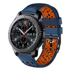 For Samsung Gear S3 Frontier / Midnight Blue+Orange