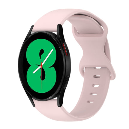 20mm Butterfly Buckle Solid Color Silicone Watch Band, For Samsung Galaxy Watch 4 44mm, For Samsung Galaxy Watch 4 Classic 46mm, For Samsung Galaxy Watch 4 Classic 42mm, For Samsung Galaxy Watch Active 2 - DealBuddy