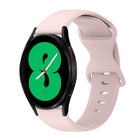 20mm Butterfly Buckle Solid Color Silicone Watch Band, For Samsung Galaxy Watch 4 44mm, For Samsung Galaxy Watch 4 Classic 46mm, For Samsung Galaxy Watch 4 Classic 42mm, For Samsung Galaxy Watch Active 2 - DealBuddy