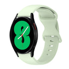 20mm Butterfly Buckle Solid Color Silicone Watch Band, For Samsung Galaxy Watch 4 44mm, For Samsung Galaxy Watch 4 Classic 46mm, For Samsung Galaxy Watch 4 Classic 42mm, For Samsung Galaxy Watch Active 2 - DealBuddy