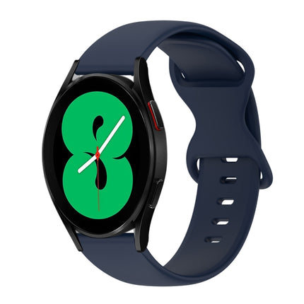 20mm Butterfly Buckle Solid Color Silicone Watch Band, For Samsung Galaxy Watch 4 44mm, For Samsung Galaxy Watch 4 Classic 46mm, For Samsung Galaxy Watch 4 Classic 42mm, For Samsung Galaxy Watch Active 2 - DealBuddy