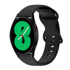 20mm Butterfly Buckle Solid Color Silicone Watch Band, For Samsung Galaxy Watch 4 44mm, For Samsung Galaxy Watch 4 Classic 46mm, For Samsung Galaxy Watch 4 Classic 42mm, For Samsung Galaxy Watch Active 2 - DealBuddy
