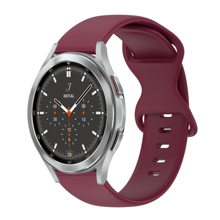 20mm Butterfly Buckle Solid Color Silicone Watch Band, For Samsung Galaxy Watch 4 44mm, For Samsung Galaxy Watch 4 Classic 46mm, For Samsung Galaxy Watch 4 Classic 42mm, For Samsung Galaxy Watch Active 2 - DealBuddy