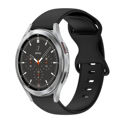 20mm Butterfly Buckle Solid Color Silicone Watch Band, For Samsung Galaxy Watch 4 44mm, For Samsung Galaxy Watch 4 Classic 46mm, For Samsung Galaxy Watch 4 Classic 42mm, For Samsung Galaxy Watch Active 2 - DealBuddy