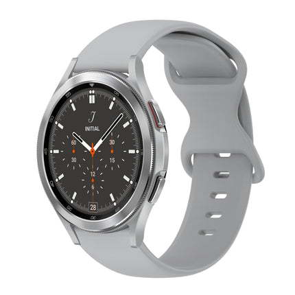 20mm Butterfly Buckle Solid Color Silicone Watch Band, For Samsung Galaxy Watch 4 44mm, For Samsung Galaxy Watch 4 Classic 46mm, For Samsung Galaxy Watch 4 Classic 42mm, For Samsung Galaxy Watch Active 2 - DealBuddy