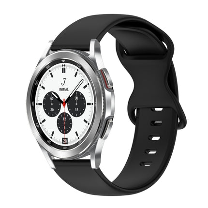 20mm Butterfly Buckle Solid Color Silicone Watch Band