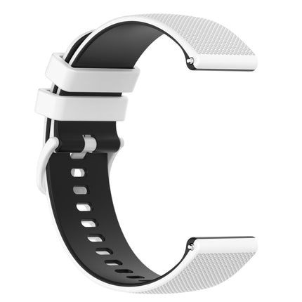 20mm Checkered Two-Color Silicone Watch Band, For Samsung Gear Sport, For Samsung Gear S2 Classic - DealBuddy