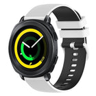 20mm Checkered Two-Color Silicone Watch Band, For Samsung Gear Sport, For Samsung Gear S2 Classic - DealBuddy