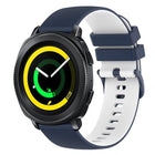 20mm Checkered Two-Color Silicone Watch Band, For Samsung Gear Sport, For Samsung Gear S2 Classic - DealBuddy