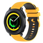 20mm Checkered Two-Color Silicone Watch Band, For Samsung Gear Sport, For Samsung Gear S2 Classic - DealBuddy