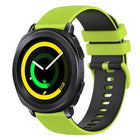20mm Checkered Two-Color Silicone Watch Band, For Samsung Gear Sport, For Samsung Gear S2 Classic - DealBuddy
