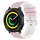 20mm Checkered Two-Color Silicone Watch Band, For Samsung Gear Sport, For Samsung Gear S2 Classic - DealBuddy