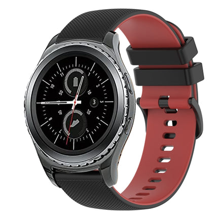 20mm Checkered Two-Color Silicone Watch Band, For Samsung Gear Sport, For Samsung Gear S2 Classic - DealBuddy