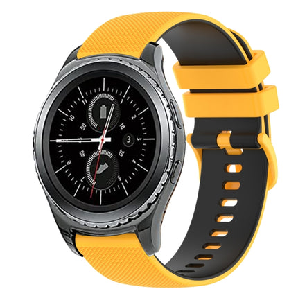 20mm Checkered Two-Color Silicone Watch Band