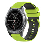For Samsung Gear S2 Classic / Lime Green+Black