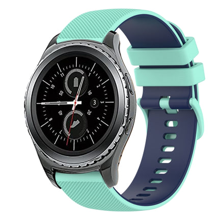 20mm Checkered Two-Color Silicone Watch Band, For Samsung Gear Sport, For Samsung Gear S2 Classic - DealBuddy
