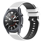 22mm Checkered Two-Color Silicone Watch Band, For Samsung Galaxy Watch3 45mm, For Samsung Galaxy Watch 46mm, For Samsung Gear S3 Classic, For Samsung Gear S3 Frontier - DealBuddy