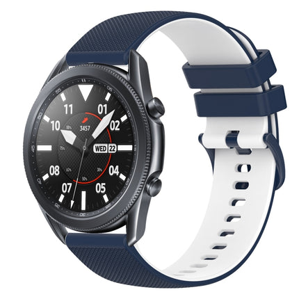 22mm Checkered Two-Color Silicone Watch Band, For Samsung Galaxy Watch3 45mm, For Samsung Galaxy Watch 46mm, For Samsung Gear S3 Classic, For Samsung Gear S3 Frontier - DealBuddy