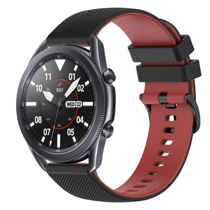 22mm Checkered Two-Color Silicone Watch Band, For Samsung Galaxy Watch3 45mm, For Samsung Galaxy Watch 46mm, For Samsung Gear S3 Classic, For Samsung Gear S3 Frontier - DealBuddy