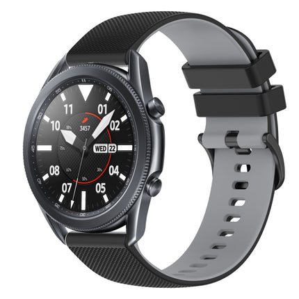 22mm Checkered Two-Color Silicone Watch Band, For Samsung Galaxy Watch3 45mm, For Samsung Galaxy Watch 46mm, For Samsung Gear S3 Classic, For Samsung Gear S3 Frontier - DealBuddy