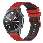 22mm Checkered Two-Color Silicone Watch Band, For Samsung Galaxy Watch3 45mm, For Samsung Galaxy Watch 46mm, For Samsung Gear S3 Classic, For Samsung Gear S3 Frontier - DealBuddy